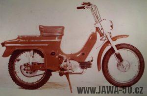 Prototyp Jawa 22 plánovaný pro export do USA zprava