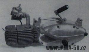 Prototypový motor motocyklu Jawa 05 Pionýr (1962)