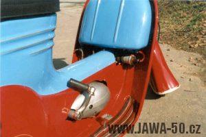 Dochovaný prototyp Jawa 550 skútr z roku 1956