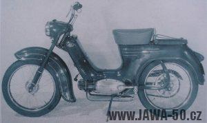 Pražský prototyp motocyklu Jawa 555 se šlapátky