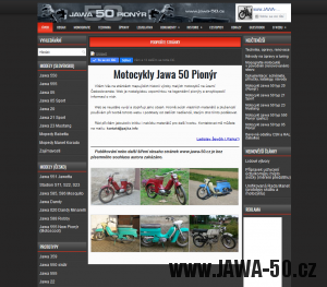 Web Jawa 50 Pionýr - verze 6.1