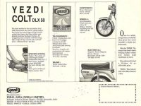 Motocykl Yezdi Colt DLX - prospekt