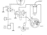 Schéma zapojení elektroinstalace nejstaršího provedení motocyklu Jawa 555 Pionýr (rok 1958)