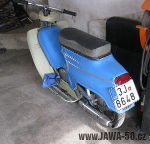 Motocykl Jawa 05 z roku 1962 v původním stavu