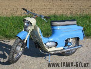 Motocykl Jawa 05 z roku 1962 v původním stavu