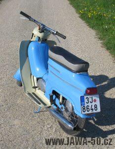 Motocykl Jawa 05 z roku 1962 v původním stavu