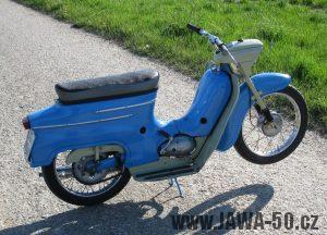 Motocykl Jawa 05 z roku 1962 v původním stavu