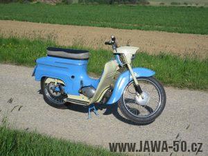 Motocykl Jawa 05 z roku 1962 v původním stavu