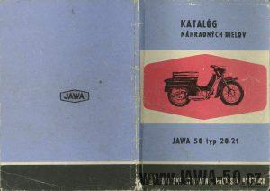 Katalog náhradních dílů Jawa 20, 21 Pionýr