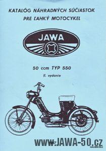 Katalog náhradních dílů motocyklu Jawa 550 Pionýr