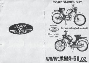 Moped Stadion S22 s motorem Jawa 552 - Seznam náhradních součástí