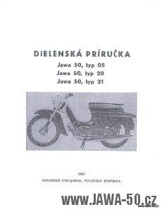 Dílenská příručka k motocyklům Jawa 50, typ 05, 20 a 21 Pionýr