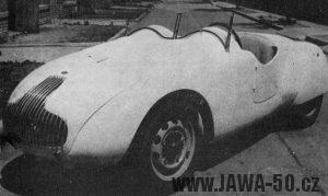 Spider (Jawa Minor) závodníka Hodáče vyrobený 1947 v Jinonicích