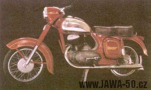 Motocykl Jawa-ČZ 250 typ 353/02 kývačka