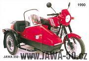 Jawa 350 typ 639 s postranním vozíkem Velorex 562