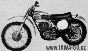 Terénní motocykl Jawa 420 z roku 1969