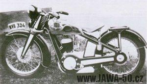 Jawa 350 SV - prototyp s elektrickým spouštěčem (startérem)