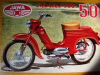 Jawa 555 dobový reklamní prospekt