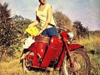 Jawa 555 oskútrovaná - Německo 6/1963