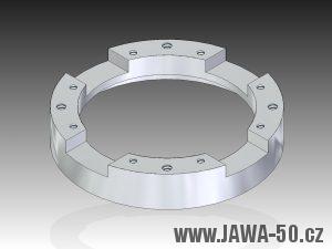 3D model čtyřpólového statoru zapalování Jawa 50 Pionýr