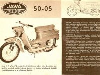 Reklamní prospekt Jawa 05 (1962)