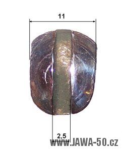 Jawa 50 - šroub krytu nad motorem s excentrickou hlavou - zakótované rozměry