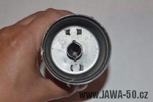 Starší provedení posledního typu výfuku Jawa 20, 21, 23 Mustang - tlumící vložka