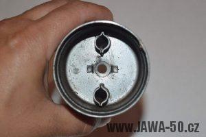 Starší provedení posledního typu výfuku Jawa 20, 21, 23 Mustang - tlumící vložka