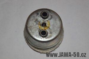 Starší provedení posledního typu výfuku Jawa 20, 21, 23 Mustang - víčko tlumiče