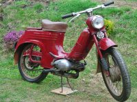 Motocykl Jawa 555 Pionýr (pionier) z roku 1959 v původním stavu