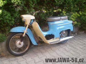 Přechodné provedení motocyklu Jawa 50 typ 05 Pionýr z roku 1964