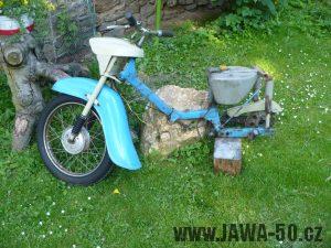 Přechodné provedení motocyklu Jawa 50 typ 05 Pionýr z roku 1964 - rám