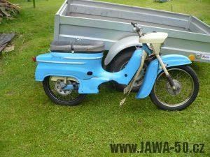 Přechodné provedení motocyklu Jawa 50 typ 05 Pionýr z roku 1964