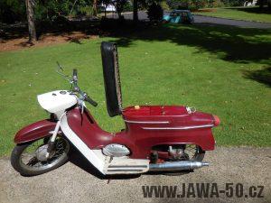 Vývozní motocykl Jawa 50 typ 05 pionýr z roku 1964 pro USA