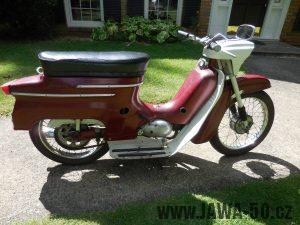 Vývozní motocykl Jawa 50 typ 05 pionýr z roku 1964 pro USA