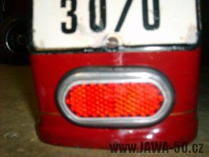 Motocykl Jawa 50 typ 05 Pionýr z roku 1963 v původním stavu - odrazka