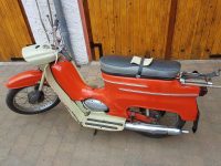 Vývozní (exportní) motocykl Jawa 50 typ 20 Pionýr se sníženým výkonem pro NDR z roku 1969