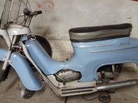 Motocykl Jawa 50 typ 20 Pionýr z roku 1969 holubí modř v původním stavu