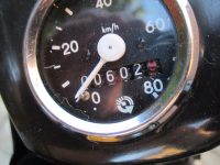 Vývozní (přiškrcený) motocykl Jawa 50 typ 223.200 Mustang pro Maďarsko z roku 1982 - tachometr FER