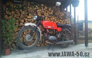 Motocykl Jawa 50 typ 223 Mustang z roku 1977