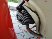 Motocykl Jawa 50 typ 20 Pionýr z roku 1969 v původním stavu - límec (plech) kolem válce motoru