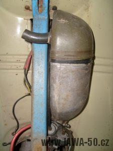 Jawa 05 - karburátor Jikov 2915PS-11 - tlumič sání (čistič)