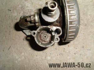 Jawa 550 - starší verze karburátoru Jikov 2912P