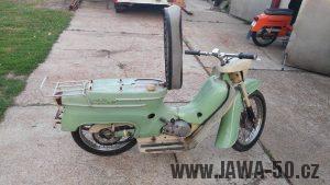 Vývozní (exportní) motocykl Jawa 50 typ Super M20 Pionýr pro Maďarsko z roku 1968
