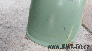 Vývozní (exportní) motocykl Jawa 50 typ Super M20 Pionýr pro Maďarsko z roku 1968 - přední blatník