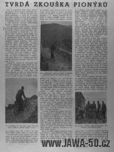 Svět Motorů 17/1956 - Tvrdá zkouška Pionýra