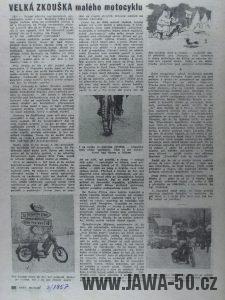 Svět Motorů 3/1957 - Velká zkouška malého motocyklu