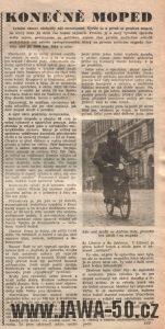 Svět motorů 2/1958 (strana 55) - Konečně moped