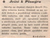 Svět Motorů 3/1958 (strana 90) - Ještě k Pionýru