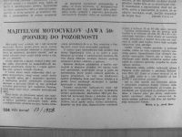 Svět Motorů 17/1958 - Majiteľom motocyklov Jawa 50 (Pionier) do pozornosti (rady nastavení karburátorů Jikov 2912)